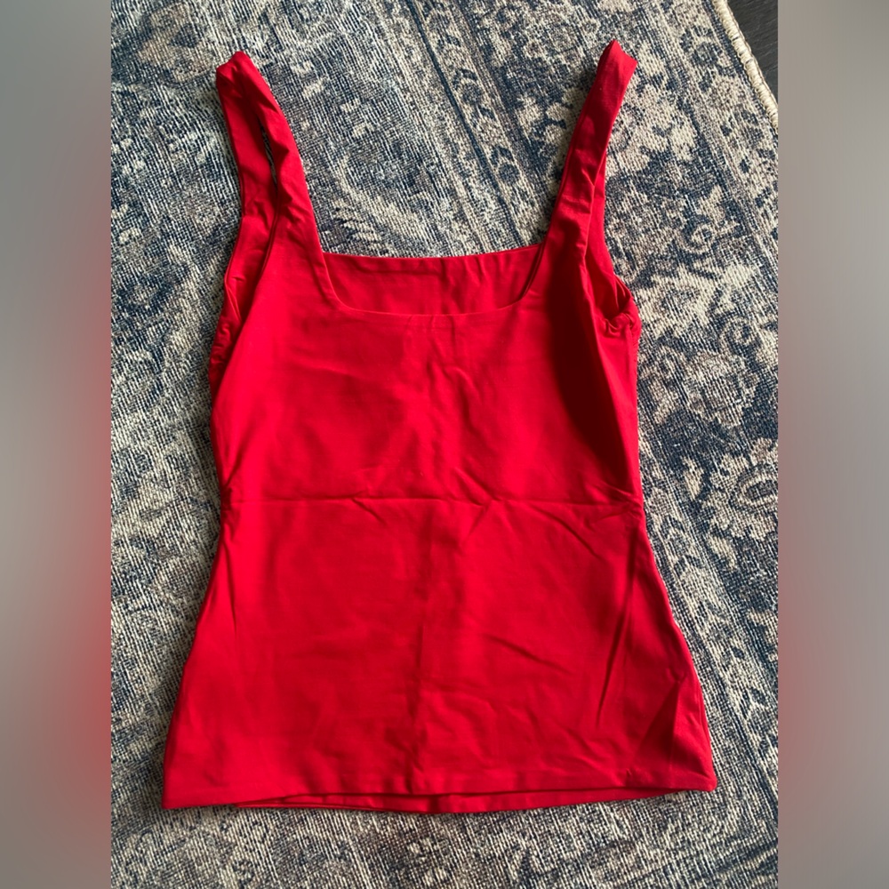 Kookai Red Fitted Tank Top - Picture 2 of 4